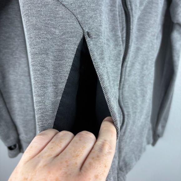 Women's Nike Tech Jacket - Heathered Gray - Picture 3 of 10